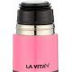 La Vita Thermos Stainless Steel 0.50 liter Rose With Two Colors Handle Cup 6223004508011