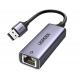Ugreen USB to RJ45 Ethernet Adapter Aluminum Case Gray CM209