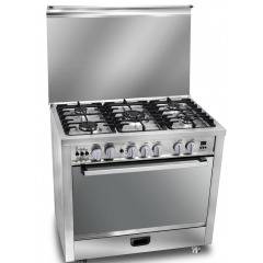 Unionaire Cooker 5 Gas Burners 90*60 cm Full Stainless With Fan C69SS-2SC-511-IDSFP-2W-AL