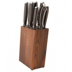 Berghoff 9-pc Wooden Knife Block Dark 1309010