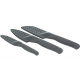 Berghoff 3 Pc Knife Set Coated Flux 1303005