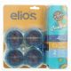 Elios Power Strip Extension Board Quatro 4 Sockets 3680 W Child Safety Socket Cover Cord 3 M Set 6 Pieces 6223004125706