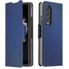 Araree Bonnet Samsung Galaxy Z Fold 3 Wallet Stand Case Blue GP-FFF926KDALK