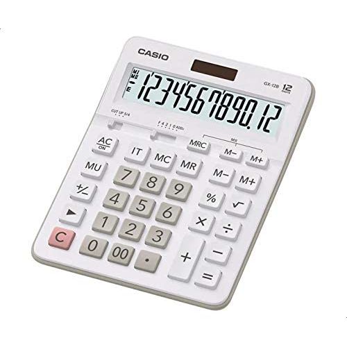 Casio Desktop Calculator 12 Digits White GX-12B-WE-W-DC