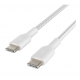 Belkin Type C to Type C Charging Cable Braided Cable 1 m White CAB004BT1MWH