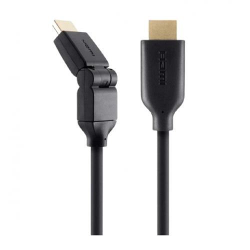 Belkin Dual Swivel High Speed HDMI Cable With Ethernet 2 m Black F3Y023BT2M