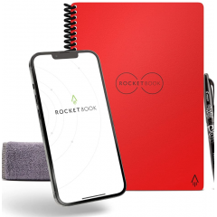 Rocket Book Smart Note 6 X 8.8 Inch 36 Page Red EVR-E-RC-CBG-FR