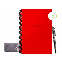 Rocket Book Smart Note 6 X 8.8 Inch 42 Page Red EVRF-E-RC-CBG-FR