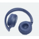 JBL Wireless Stereo Headphone Mic On Ear Blue JBLT510BTBLUEU