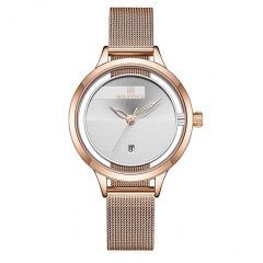 Naviforce Watch For Women Stainless Steel Rose Gold 5014 RG-W