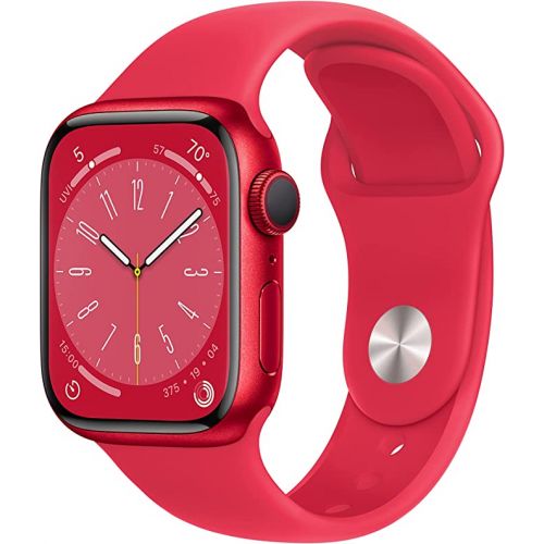 Apple Watch Series 8 GPS 41mm Red Aluminium Case with Red Sport Band Regular MNP73AE-A