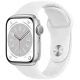 Apple Watch Series 8 GPS 41mm Silver Aluminium Case with White Sport Band Regular MP6K3AE-A