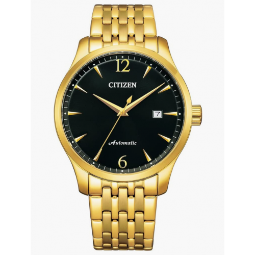 Citizen Watch With A Black Stainless Steel Bracelet For Men Gold NJ0112-80E