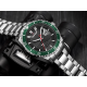 Naviforce Men's Green Dial Stainless Steel Quartz Watch Silver 9191 S-S-GN