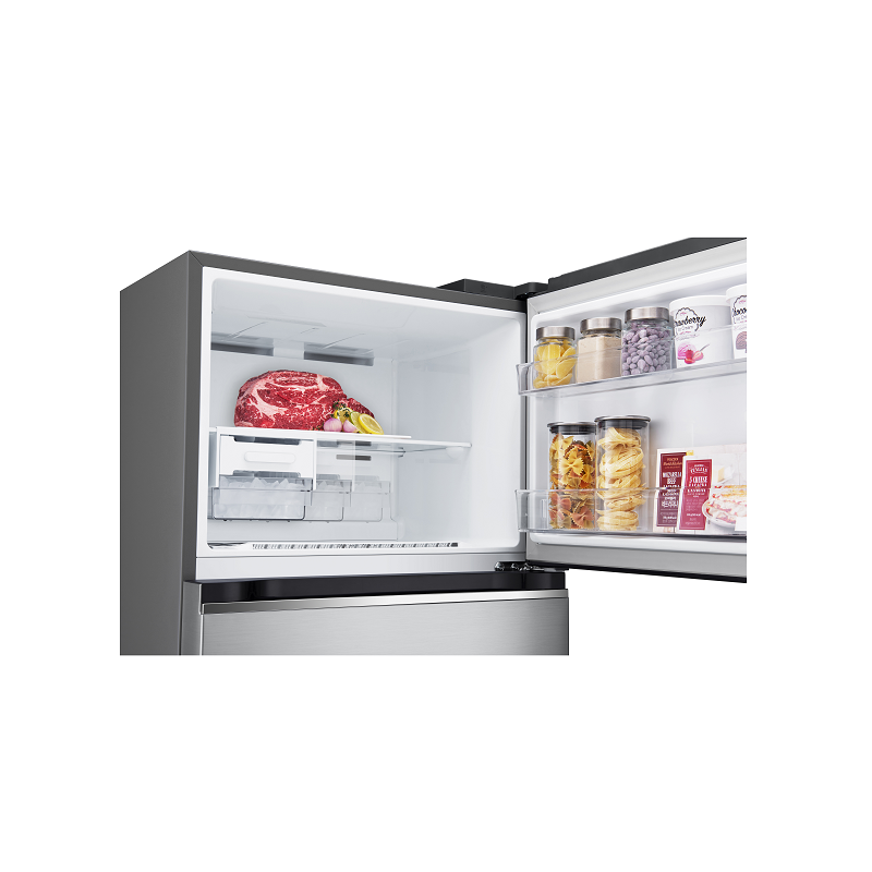 LG Refrigerator 375 Liters No Frost Smart Inverter Silver GN-B522PLGB