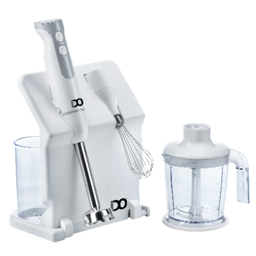 IDO Hand Mixer With Stand 800 Watts Two Speeds White HBLG800-WH-IDO