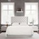 Bed N Home Fitted Bed Sheet Set 160*200 cm White FIBSSW16X20