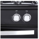 White Point Free Standing Gas Cooker 5 Burners 60*90 cm Black WPGC9060BA
