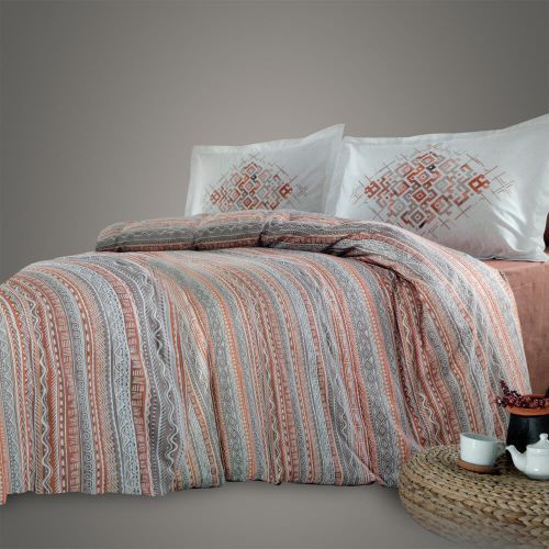 Family Bed Bed Sheet Set Cotton Touch 4 Pieces Multi Color F-61200729