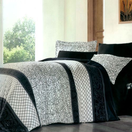 Family Bed Bed Sheet Set Cotton Touch 4 Pieces Multi Color F-40003847