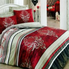 Family Bed Bed Sheet Set Cotton Touch 4 Pieces Multi Color F-40036513