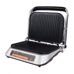 TORNADO Smart Electric Grill 1800-2100 Watt Stainless x Black TSG-5005