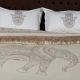 Family Bed Acrylic Coverlet Set 4 Pieces Cream F-61262877