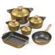 Nice Cooker Set 10 PCS Titanium Granite Gold 0745125103716