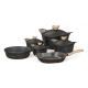 Nice Cooker Set 10 PCS Titanium Granite Black 0745125105741