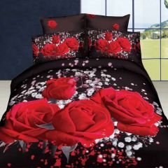 Family Bed Comforter Set Cotton Satin 2 Pieces Multi Color F-40036574