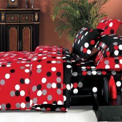 Family Bed Comforter Set Cotton Satin 2 Pieces Multi Color F-40036555