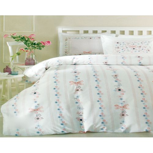 Family Bed Comforter Set Cotton Satin 3 Pieces Multi Color F-47163051