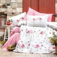 Family Bed Comforter Set Cotton Satin 3 Pieces Multi Color F-39995052