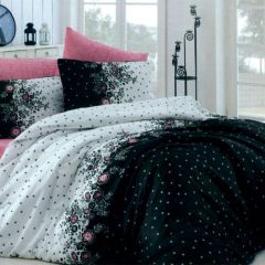 Family Bed Comforter Set Cotton Satin 3 Pieces Multi Color F-40036389