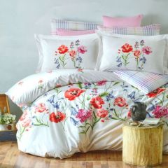 Family Bed Comforter Set 100% Cotton 3 Pieces Multi Color F-40013286