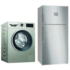 BOSCH Refrigerator 641 L No Frost Digital and Washing Machine 9kg 1400 rpm KDN86AI3E9