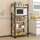 Wood & More Microwave Stand Made of High-Quality Steel microwave holder-3