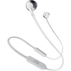 JBL In-Ear Wireless Bluetooth Headphone White*Silver T205BTSIL