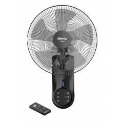 Mienta Wall Fan With Remote 18 Inch Black WF50238A