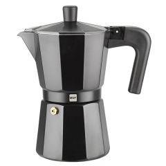 ماجيفيسا ماكينة قهوة اسيبريسو 3 أكواب بالبخار المونيوم لون أسود
