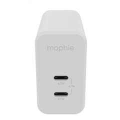 Mophie 67W 2-Port GaN Fast Wall Charger White 409909304