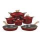 Nice Cooker Set 10 PCS Titanium Granite Cherry 07427304639829