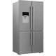BEKO Refrigerator 4 Door Side x Side 626 Liter NoFrost Digital with Water Dispenser Stainless GNE134626ZXH