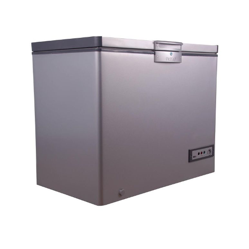 Passap Chest Freezer 203L Stainless Inner Body Silver ES241-Silver-Stainless