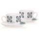 LUMINARC Coffee Cups with a Plate Set 6 Pieces Arcopal Q5486