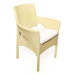 Shawwa Chair Outdoor Polyethylene Beige * Off-White Trento