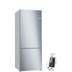 BOSCH Refrigerator No Frost 483 Liters Combi and Meat Grinder 1600 Watt KGN55VI2E9