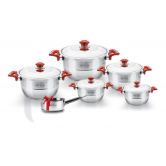Zinox Cookware Set 10 Pcs Size 16-18-20-22-24 cm Senior