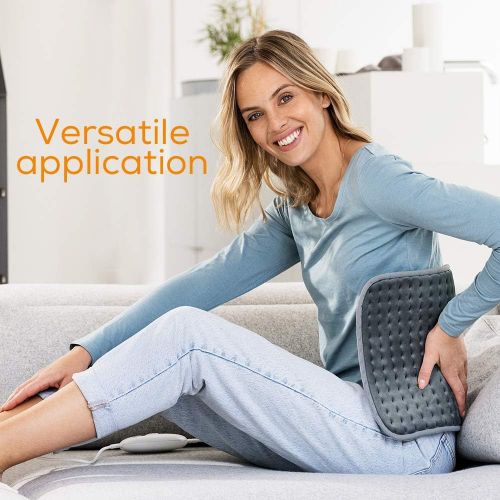 Heated Throw Pillow Cushion Hand Feet Warmer Heating Lumbar Support Pillow  3Heat Setting Electric Heated Pillow For Body