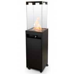 Planika Faro Portable Patio Heater 8 KW Gas Propane Fireplace Outdoor Garden Black Planika-FARO-LPG